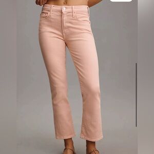 NWT Mother the Insider Hover High-Rise Crop Flare Jean